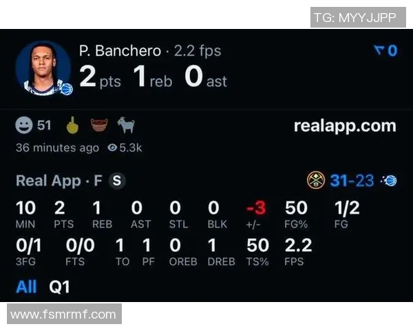 班凯罗外线状态低迷22投10中仅得25分8篮板并送出5次失误